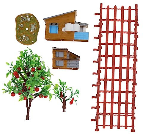 EXCEART 26 STK Simulierter Hauszaun Kinderspielzeug Pflanzen für draußen Spielzeug für Kinder Modelle Spielzeuge Farm-Modell- Simulationsmodell Sandkasten schmücken Requisiten
