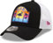 New Era Adjustable A-Frame Trucker Cap - Miami schwarz