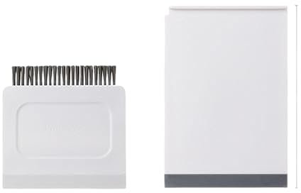 POVVFRTY Multifunctional Glass Cleaning Brush, Household Countertop Limescale Removal, Cooktop Crevice Brush Scraper, Compact Easy to Store Scraper/454