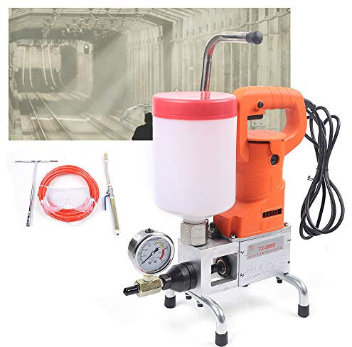 KiwiHood 720W 220V Hochdruck-Vergussmaschine Elektrische Vergusspistole Injektionspumpe Elektrische Vergussmörtel-Steckmaschine für Betonreparatur Wasserdichtheit Rissreparatur