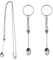 2-Piece Spoon Set - Keychain & Necklace, Mini Spoon for Spice Jar