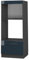 Vicco Mikrowellenschrank Fame-Line, Dunkelblau Hochglanz/Anthrazit, 60 cm offen