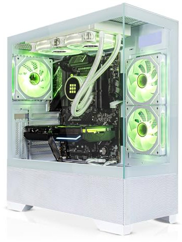 SYSTEMTREFF PC Gamer High-End AMD Ryzen 7 5700X3D 8x4.1GHz | Nvidia RTX 5070 12GB | 1To M.2 NVMe | 32Go DDR4 RAM | Windows 11 Pro | Ordinateur de Bureau pour Les Joueurs, Les Gamers & Streamer