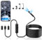 Acoath Endoscope Inspection Camera with Light, Dual-Lens 1920P HD Borescope with 8 LED Lights, IP67 Waterproof Flexible Tools, 10M Semi-Rigid Snake Drain Garage Camera for Android & iOS