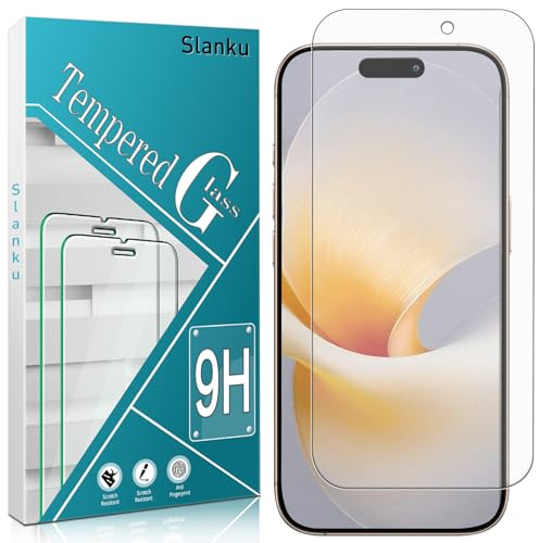 Slanku 3 Pack for iPhone 16 Pro Max Matte Screen Protector Tempered Glass | Anti Fingerprint, Anti Glare, Full Coverage, Anti-Scratch