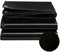 wasserdichte PVC Plane mit Ösen 2.2 x 3.8 m Uv-Beständig, Reißfest, Lichtdicht, Wasserdicht Abdeckplane Baufolie, Hochwertige Abdeckplane für Terrassen Balkon, Pflanzendecke, Schwarz