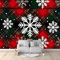 Flocons De Neige À Carreaux Papier Peint Panoramique 3D Murales Multicolore 400x280 cm Murale 3D Papier Peint Intissé Poster Décoration Fond De Mur Tv Salon Papier Peint Murales
