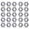 60 Pcs M6 Nuts Stainless Steel Nylon Lock Nuts 304 Hex Screw for Bolt, Locking Stop Nuts