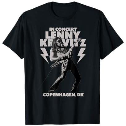 Lenny Kravitz Blue Electric Light Tour 2025 Copenhagen T-Shirt