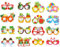 Falafoty 16 Pcs Hawai Fiesta Gafas de Sol Juego de Gafas de Fiesta Tropical Hawaianas para Accesorios de Fiesta de Verano Decoraciones Temáticas de Piscina de Playa Gafas Divertidas Adultos Niños (B)