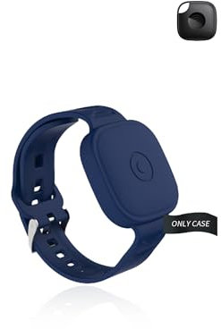 Case for Tile by Life360 Mate Key Finder, yystao Protective Silicone Watch band Compatible with Tile by Life 360 mate Tag, Durable and Anti-Lost Design (Blue)