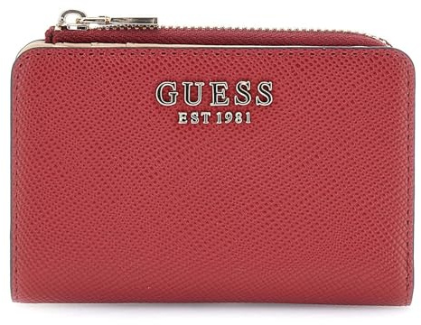 GUESS Geldbörse Laurel II SLG Zip Around Card Case Garnet rot