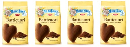 Mulino Bianco Kekse Batticuori (350g) - 4er Pack of 350 g - [1,40 Kg]