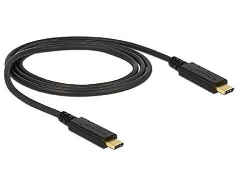 Delock USB 3.1 Gen 2 (10 Gbps) Kabel Type-C zu Type-C, E-Marker, Ausgangsstromstärke bis zu 3A 1 Meter
