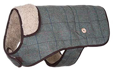 Rydale Country Pet Stylish Dog Coat Tweed Jackets Green Brown Winter Coat (20, Kate Tweed)