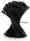 QIMEI-SHOP 500 Piezas Bridas Plastico para Cables Negro 200mm x 2,5mm Sujetacables Eléctricos para Gestión de Cablesde Jardinería