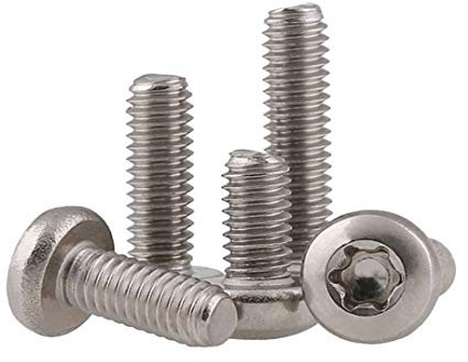 BOZONLI Vis Inox M3 Vis à Tête Ronde Boulon Vis à Tête Bombée Torx, M3×10mm,100 pcs
