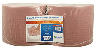 Bobine d'essuyage chamois T.1000 - Lot de 2