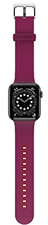Correa de Reloj OtterBox para Apple Watch Series 10/9/8/7/6/SE 2.ª gen/SE 1.ª gen/5/4-40mm/41mm/42mm, Correa de Silicona de Tacto Suave y Resistente al Desgaste para Apple Watch, Rosa/Rojo