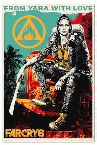 Grupo Erik Offizielles Far Cry 6 From Yara With Love Poster – 91 x 61,5 cm – Versand gerollt – Coole Poster – Kunstposter – Poster & Drucke – Wandposter