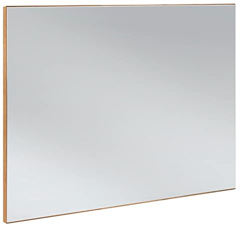 Lomadox Garderobenspiegel Eiche massiv geölt SALACH-64, schmal, B/H/T: ca. 100/66/4 cm