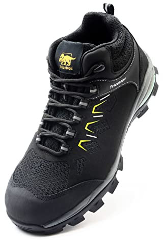 Tricetops Sicherheitsschuhe Herren Damen S1P SRC rutschfest Atmungsaktiv Leicht Sportlich Einstichresistent Arbeitsschuhe (eu_Footwear_Size_System, Adult, Men, Numeric, medium, Numeric_42)