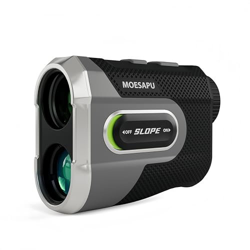 Golf Rangefinder with Slope, Switch for Tournament, Magnetic Belt Clip, 1200 Yards Rechargeable Laser Range Finder, 7X Magnification Flag Lock, Distance Measuring Device Accessory for Men, Black