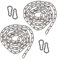 EXLECO Stainless Steel Chain Sold by the Metre 1.5 m 3 mm Steel Chain Link Chain Barrier Chain Decorative Chain Metal Chain for Hanging Dog Chain Anchor Chain Round Link Chain Long Links with 4