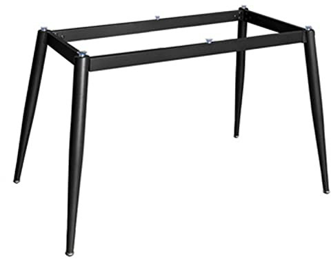 Pieds de Table Rectangulaires,Pied de Bureau Moderne avec Ventouses,Pieds de Meubles de Table à Manger Cuisine,Cadre de Bureau en Métal,pour Marbre,Verre,Plateau en Bois (105x55x72cm,Black)
