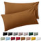 Blumtal Kissenbezug 40 x 60, 2 Stück - Oeko-TEX zert. Kissenbezüge 100% Mikrofaser in extra weich & waschmaschinenfest - Bezug Kissen 40x60 Braun