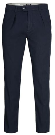 JACK & JONES Pantalones Chinos para Hombre, diseño de Zanahoria, Color Rojo, Azul, 32W / 34L