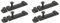 Golden Grace Security Door Slide Bolt Tower in Matt Black Finish, Patio Lock, Garage Backyard Gates - Pack of 4-100mm 4