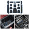 CDEFG Kompatibel mit BMW X3 G01 X4 G02 iX3 2019-2023 2024, Gummimatten Mittelkonsole Antirutschmatten rutschfest Becherhalter Gummi Matte Armlehne X3 X4 iX3 2024 Elektronische Zubehör (Blau)