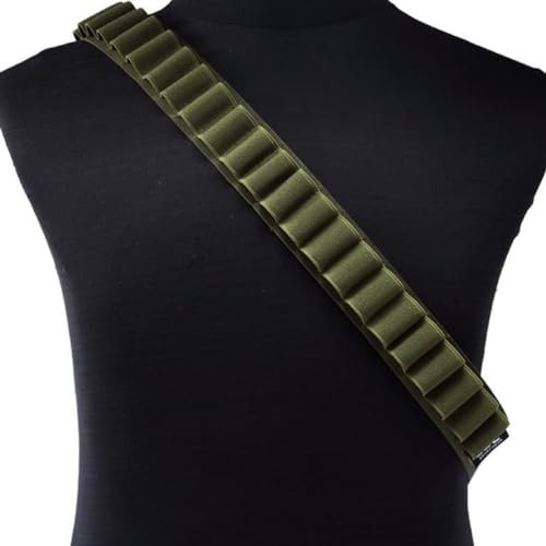 MISUVRSE Einstellbare Jagd Patrone Gürtel 27 Loch Klopfer Gürtel Schrotflinten Muscheln Schulter Taille Gürtel Halter Für Spiele Outdoor 27 Loch Lagerung Gürtel Gear