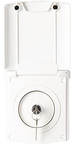 Gravity Filtre de remplissage d'eau douce pour bateau, camping-car, blanc, 14,5 x 13 x 8,5 cm