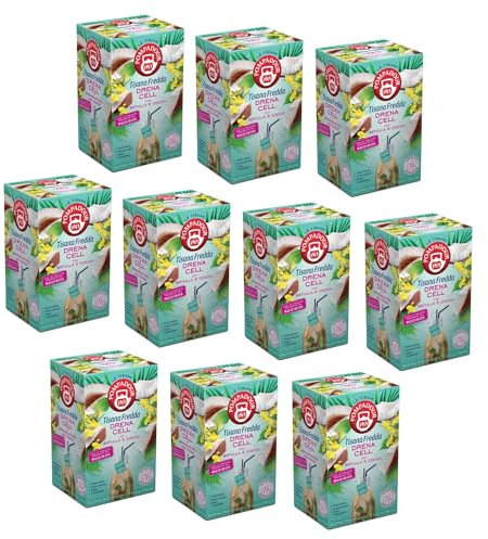 Pompadour® | Tisana Fredda Drenante Betulla & Cocco - 10 x 18 Bustine (450 Gr) | Bustine Tisana Infuso a Freddo | Drena Cell Erbe Infuso