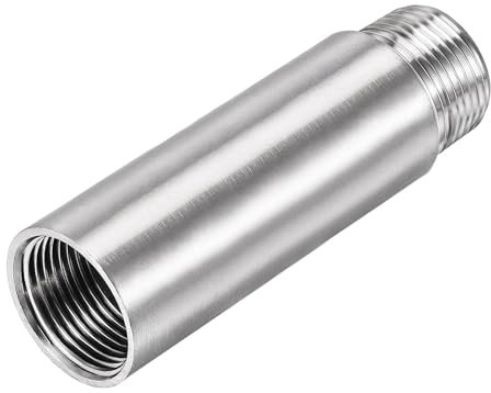 Recogwood Duschkopf-Verlängerungsarm, 10,2 cm, Edelstahl, Duscharm-Verlängerung, G 3/4 Zoll Rundrohr für Badezimmerzubehör (10 cm)