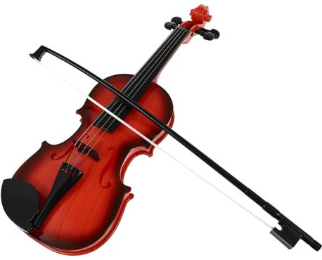SAFIGLE Kunststoff Kindergeige Spielzeug 39x14x6.5cm Für Anfänger Simulierendes Musikinstrument Fördert Musikalische Fähigkeiten Zufällige Farbe Für Kinder