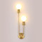 Riserva Wandleuchte Innen Vintage, 2-Flammig Industrial Wandlampe Gold, Metall Modern E27 Wandbeleuchtung, fur Schlafzimmer, Wohnzimmer, Esszimmer, Cafe, Bar, Restaurant