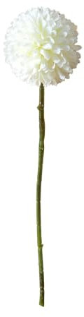 Porceosy Künstliche Blütendekoration, realistische künstliche Blume, Löwenzahn mit Stiel, lebensechtes Seidenblumenarrangement für Zuhause, Hochzeit, Party, Innen- und Außenbereich, Garten, Weiß