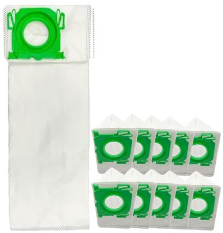 5093ER Staubsaugerbeutel für Sebo 370 X, G & C Serie, kompatibel mit Sebo Genuine X1 X2 X3 X4 X5 Extra Pet XP2 XP3, 10 Stück