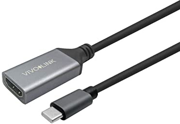 Vivolink HDMI Female to USB-C Cable 1m Black, PROHDMIUSBCFM1