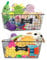 APITOS Dog Toy Basket-2 Pack Metal Dog Toys Box- Chew-Proof Dogs Toy Storage Bin -Dogs Storage Organizer for Pet Toys,Blankets,Leashes-Living Room Storage Chest -Black