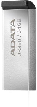 ADATA UR350 USB-Stick 64 GB USB Typ-A 3.2 Gen 1 (3.1 Gen 1) Schwarz (UR350-64G-RSR/ BK)