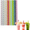 100Pcs Paper Straws for Craft,8 Inch 6mm Bore Biodegradable Disposable Straw,Dot Colored Paper Drinking Straws Coffee Juice Cocktail Straws for Birthday Wedding Baby Shower Party and DIY Decorations