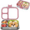 VITONIS Fiambrera infantil de acero inoxidable, fiambrera con 3 compartimentos, fiambrera infantil A prueba de fugas, sin BPA, apta para lavavajillas,Adecuado para campus, picnic (Rosa)