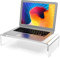 Générique Desk Monitor Stand - Computer Disk, Wood Monitor Stand Riser | Trasparente Acrilico Computer Stand, Semplice Desk Storage, Tavolo Riser Desk Storage Stand for Office Computer Monitor Laptops