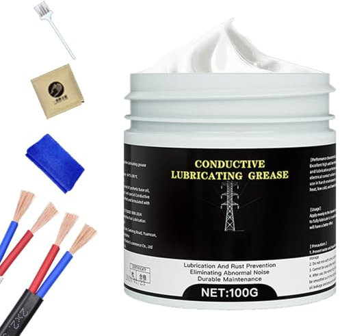 Grasa conductora eléctrica, grasa conductora para conexiones eléctricas - Lubricante de grasa conductiva,Lubricante automotriz dieléctrico de alto rendimiento, terminales de protección, bujías, cablea