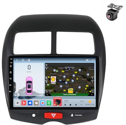 Android 14 Car Radio para Mitsubishi ASX 1 2010 2011 2012 2013 2014-2016 2 DIN de Coche NAVEGACIÓN con Pantalla Táctil 9 Pulgadas Reproductor Multimedia Autoradio FM SWC Carplay (M800S 8core 8+256G)
