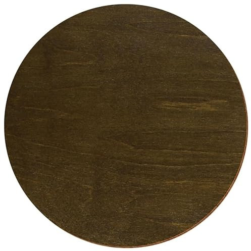 Rondelles en bois de noisette - 3 à 50 cm - Laquées des deux côtés - En contreplaqué de bouleau de 3 mm - Taille : 19 cm - Lot de 1 pièce